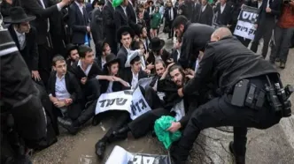 حریدی‌ها علیه انجام خدمت نظامی تظاهرات کردند