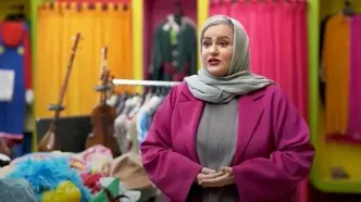 تیپ متفاوت نعیمه نظام‌دوست در یک مراسم هنری