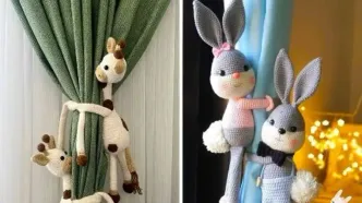 15 مدل زیبای نگهدارنده پرده عروسکی برای نظم و جذابیت بیشتر