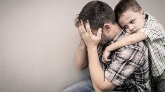 افسردگی پدر باعث بی‌قراری کودک می‌شود