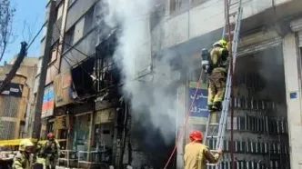 آتش‌سوزی در مغازه تعویض روغنی اندرزگو