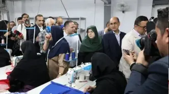 بازدید سخنگوی دولت از کارخانه‌های دوچرخه و پوشاک انزلی