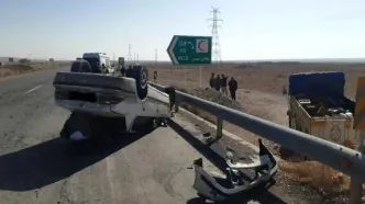 تصادف مرگبار در اتوبان قزوین – زنجان؛ دو نفر جان باختند