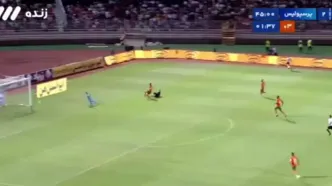 گل سوم پرسپولیس به مس رفسنجان در وقت اضافه