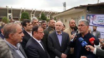 تصاویر: بازدید قالیباف از پروژه ساخت ورزشگاه سرپوشیده ۶ هزار نفری گرگان