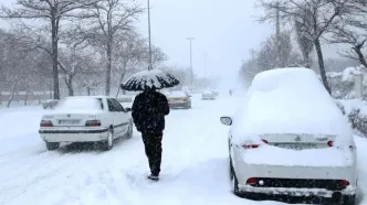 بارش برف بهاری در این شهر