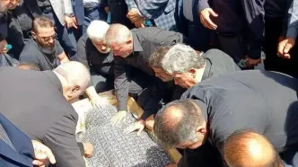 تشییع برادر هاشمی رفسنجانی در حرم حضرت عبدالعظیم(ع)