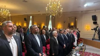 حضور قالیباف در اختتامیه مجمع گفت‌وگوی تهران