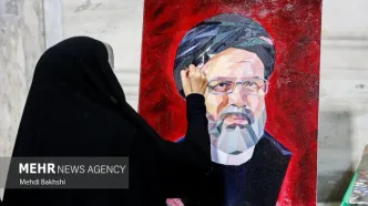 حال و هوای مزار شهید رئیسی در سالروز شهادت شهدای خدمت