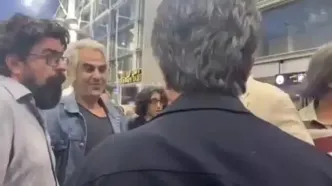 استقبال سینماگران از جعفر پناهی در فرودگاه