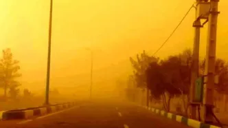 باد و باران و خاک در نقاط مختلف کشور