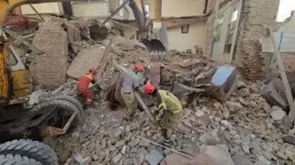 مرگ ۳ نفر در ریزش یک ساختمان در تهران