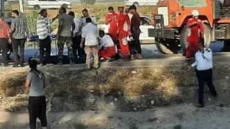 حادثه در جاده اندیمشک – شوش؛تانکر سوخت واژگون شد، یک نفر جان باخت