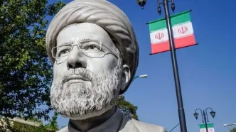 ببینید | رونمایی از سردیس شهید رئیسی در میدان پاستور تهران