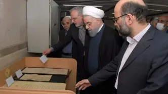 بازدید دکتر روحانی از سازمان اسناد و کتابخانه ملی ایران