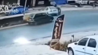 تصادف وحشتناک موتور سنگین با تیبا در بابل