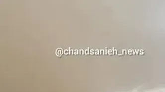 لحظه ورود طوفان گردوخاک به قم