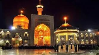 خاموشی در حرم امام رضا(ع) به یاد قربانیان بندر