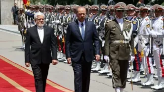 استقبال رسمی معاون اول رئیس‌جمهور از نخست وزیر ازبکستان