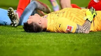 حادثه تلخ برای دروازه بان معروف؛ ضربه مغزی شد!