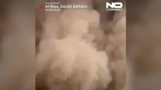 ببینید؛ طوفان شن ترسناک در عربستان