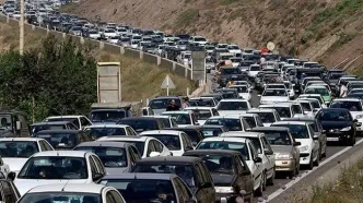 بارش باران در جاده‌های ۲ استان