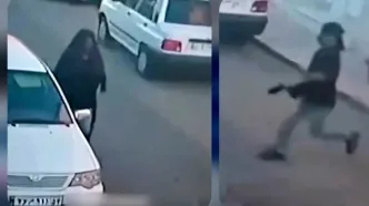 سرقت خونسردانه یک مرد با لباس زنانه / آرایشگاه زنانه در یزد چگونه سرقت شد ؟