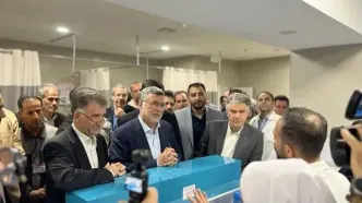 افتتاح اورژانس بیمارستان طالقانی کرمانشاه با حضور وزیر بهداشت
