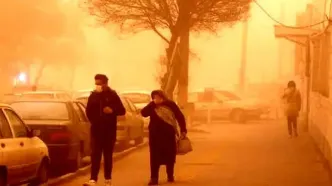 گردو غبار مدارس فهرج را هم تعطیل شد