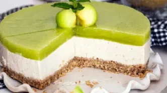 طرز تهیه چیزکیک گوجه سبز با طعمی متفاوت