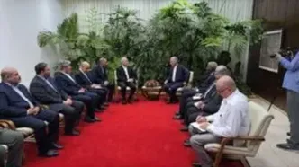 دیدار رئیس مجلس با رئیس جمهور کوبا