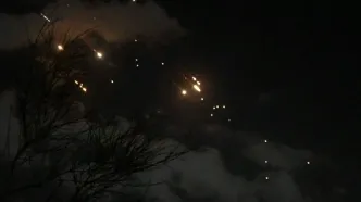 بارش بارانِ موشک در آسمان اسرائیل