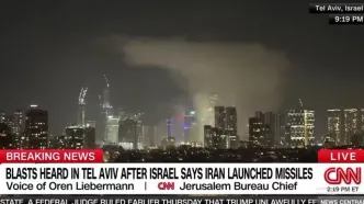 پخش زنده شبکه CNN از حملات ایران به تل‌آویو