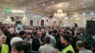 پیکر شهید سلامی وارد آستان حضرت عبدالعظیم(ع) شد