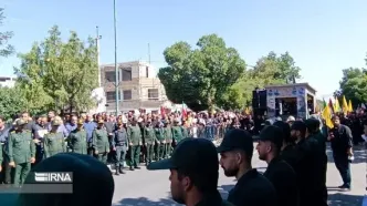 تشییع پیکر مطهر محمد سعید ایزدی با حضور مقامات و مردم سنقر و ‌کلیایی