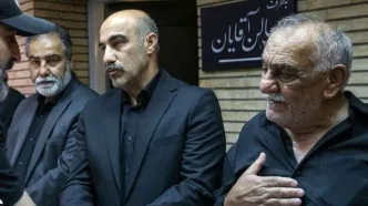 مراسم ترحیم شهید علیرضا تنابنده، برادرزاده بازیگر معروف کشورمان/ تصاویر