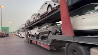 3 هزار دستگاه خودروی وارداتی معطل در بندر شهید رجایی ترخیص شد و عکس