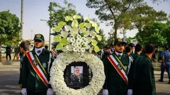 عکسی از مزار سردار شهید حاجی‌زاده