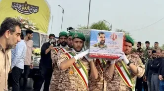 تشییع پیکر مطهر شهید آذربادگان