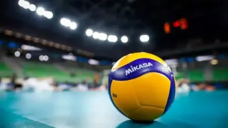 پوستر فدراسیون والیبال برای بازی مقابل آلمان