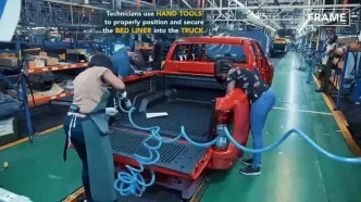 ببینید؛ مراحل دیدنی تولید تویوتا هایلوکس، نیسان فرانتیر، فورد رنجر و جی‌ام‌سی سیرا