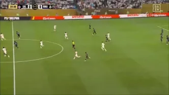 گل اول رئال مادرید مقابل سالزبورگ توسط وینیسیوس