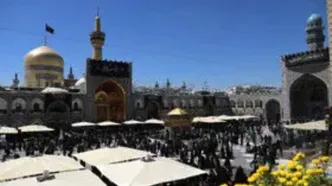 ویدیویی از دود در اطراف حرم رضوی +فیلم
