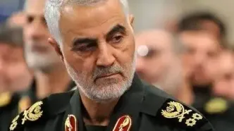 حضور فرزندان شهید سلیمانی در مراسم وداع با شهدا + عکس