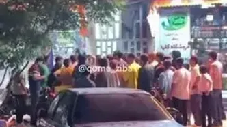 صف کیلومتریِ مردم برای خرید بستنی انبه!