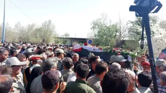 تشییع پیکر محیط‌بان شهید هدایت الله دیده‌بان در بهبهان
