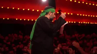 تصاویر پزشکیان و قالیباف در مراسم عزاداری