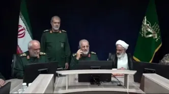 لحظه اعلام رمز عملیات توسط فرمانده سپاه علیه آمریکا
