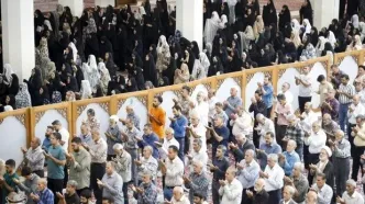 تصاویر نماز عید سعید قربان در حرم حضرت شاهچراغ (ع)