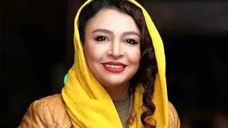 تصویری از تیپ دهه شصتی زن جواد عزتی | عکس لو رفته مه لقا باقری از پشت صحنه فیلم توقیفی شیشلیک